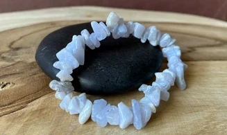 Blue Chalcedony Chips Bracelet