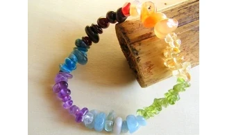 7 Chakras pierres Bracelet baroque