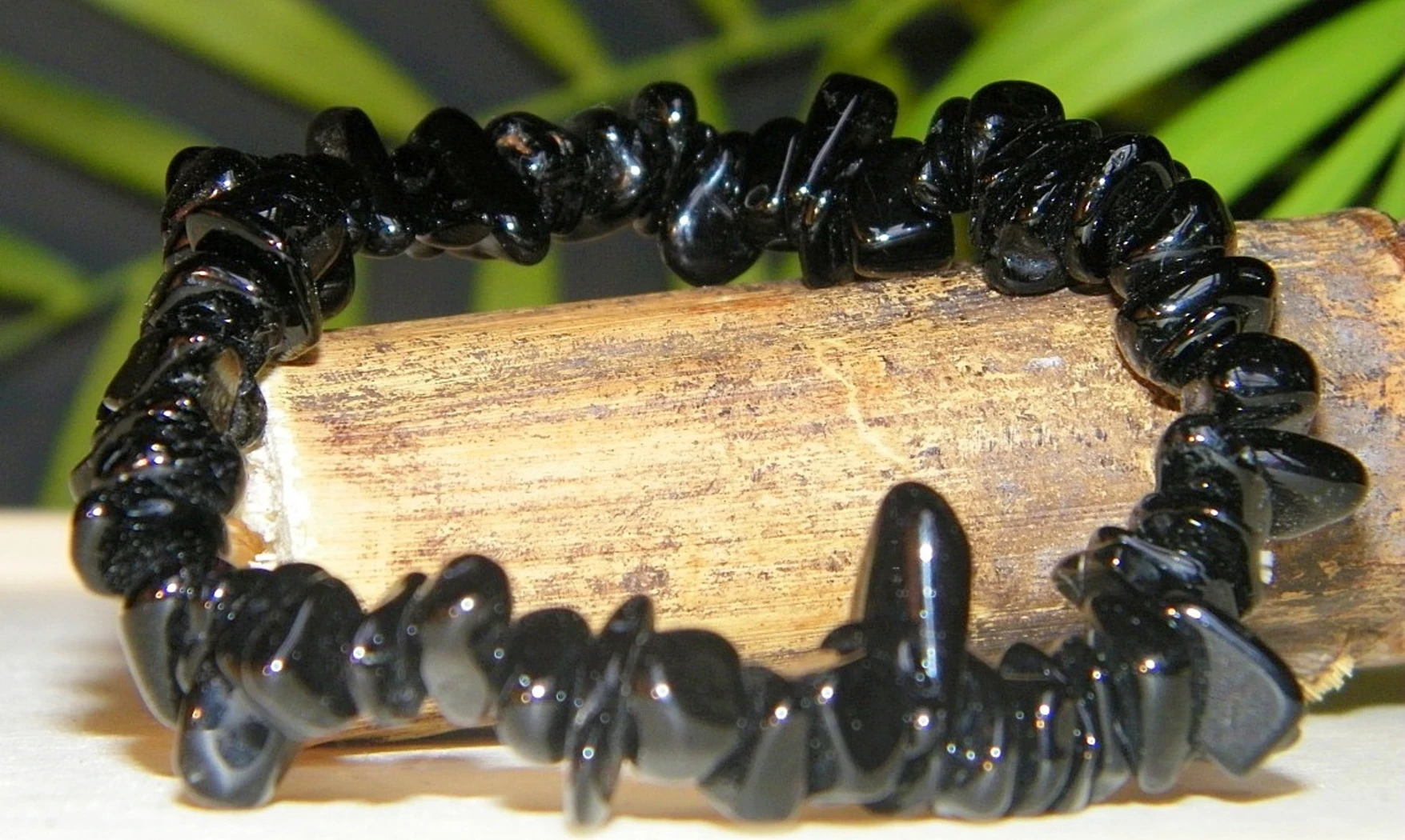 Onyx pierres Baroque bracelet