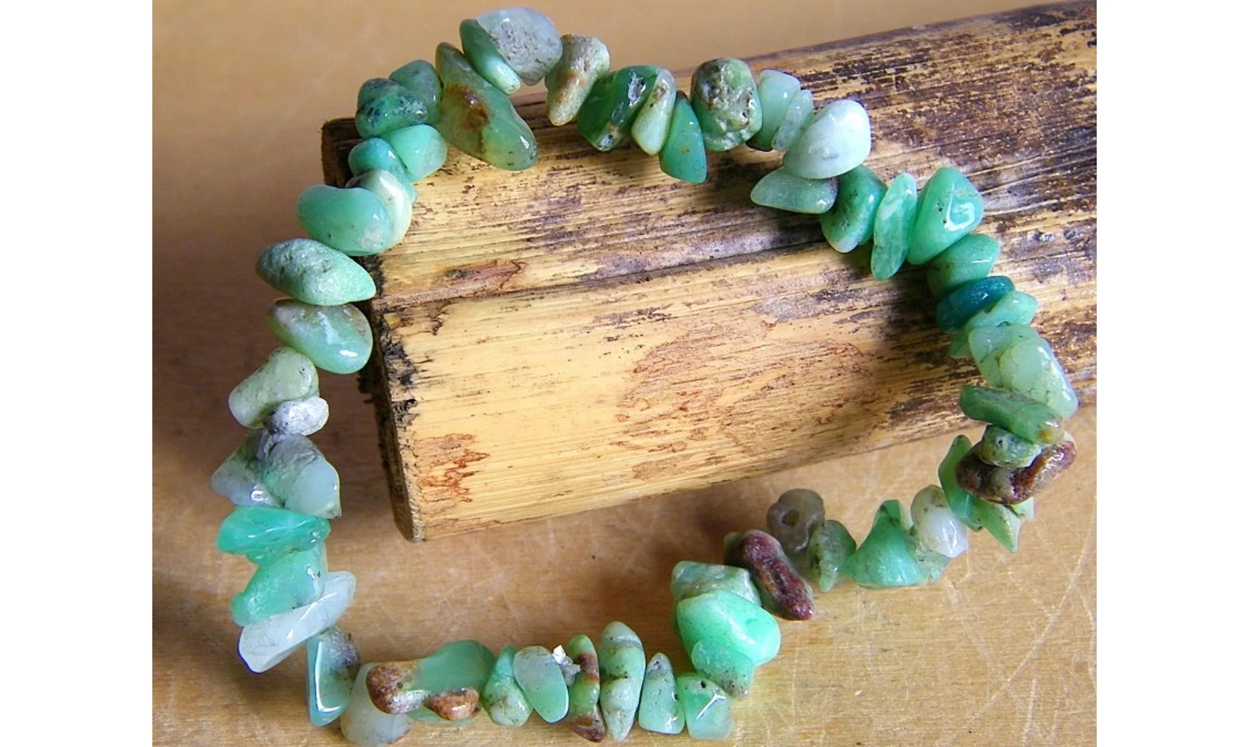 Chrysoprase pierres Baroque bracelet