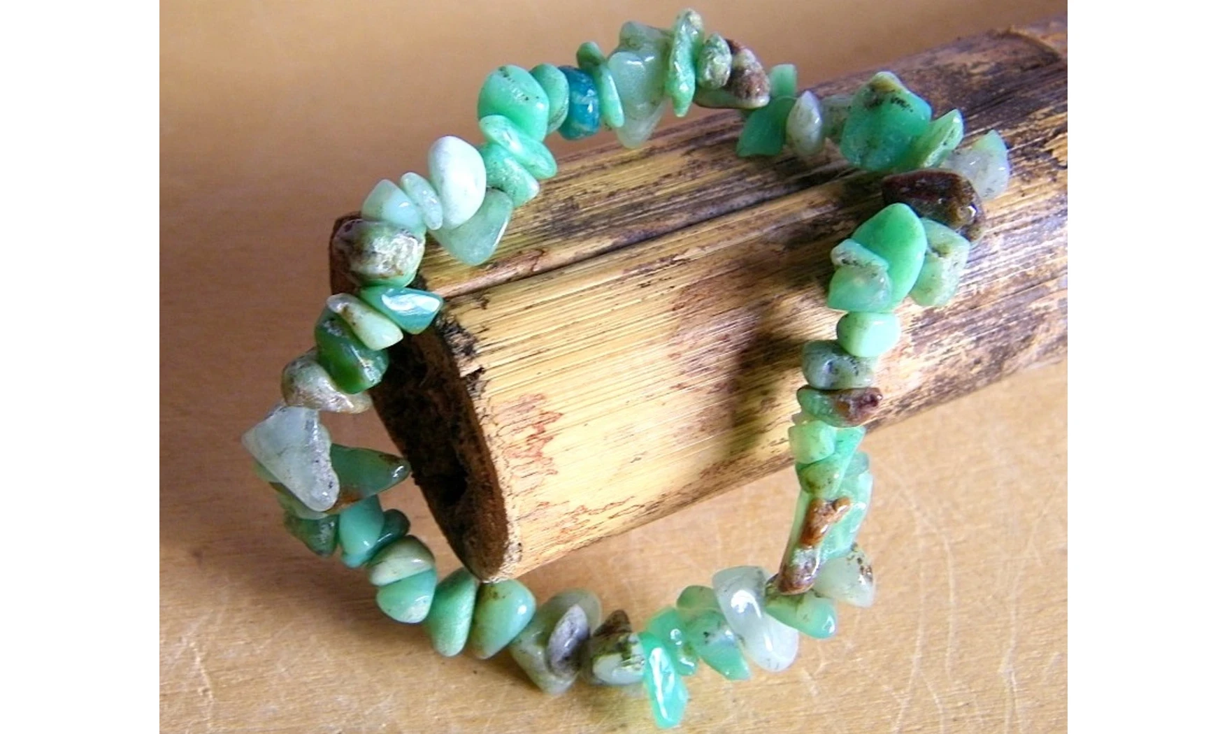 Chrysoprase pierres Baroque bracelet