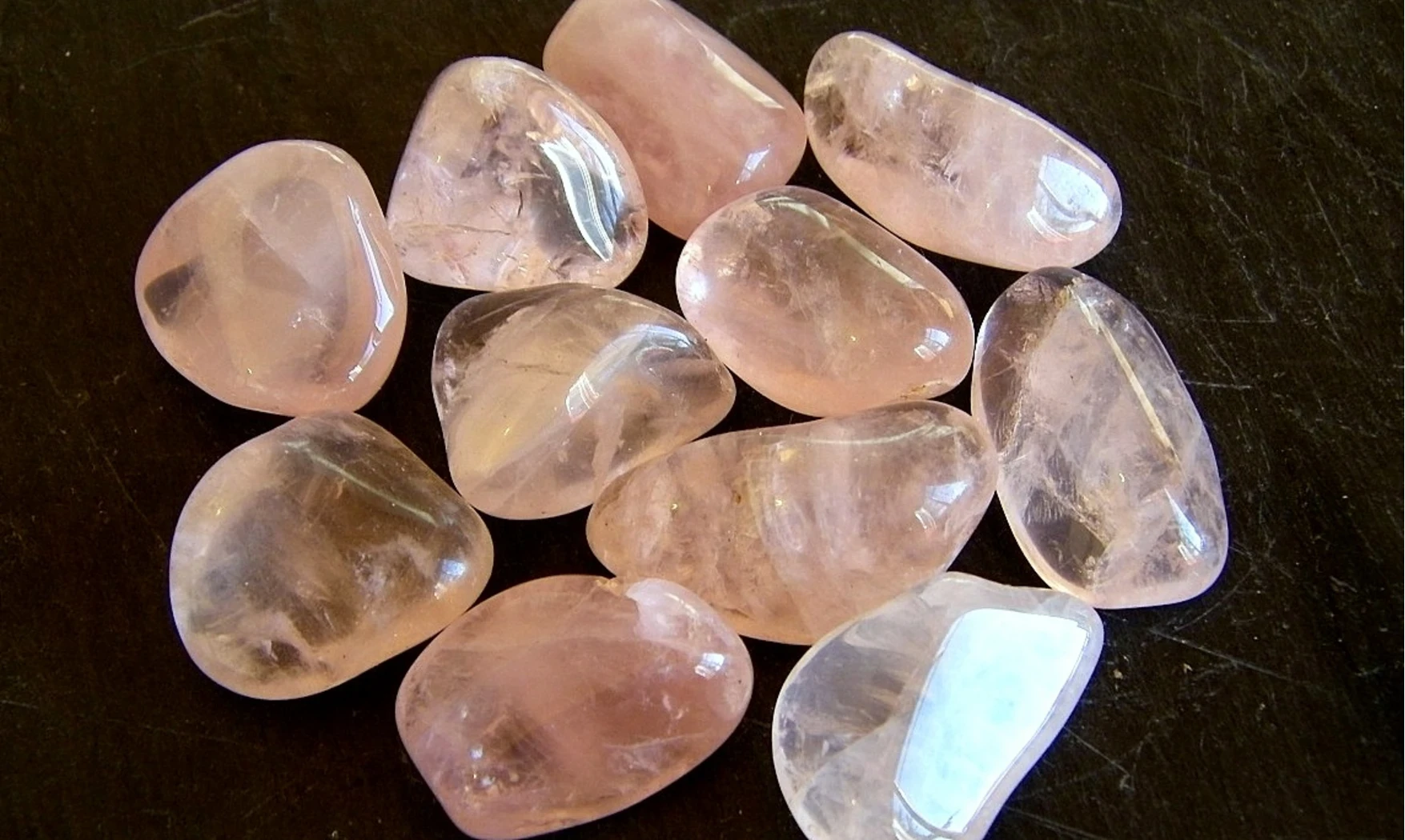 Quartz Rose pierre roulée