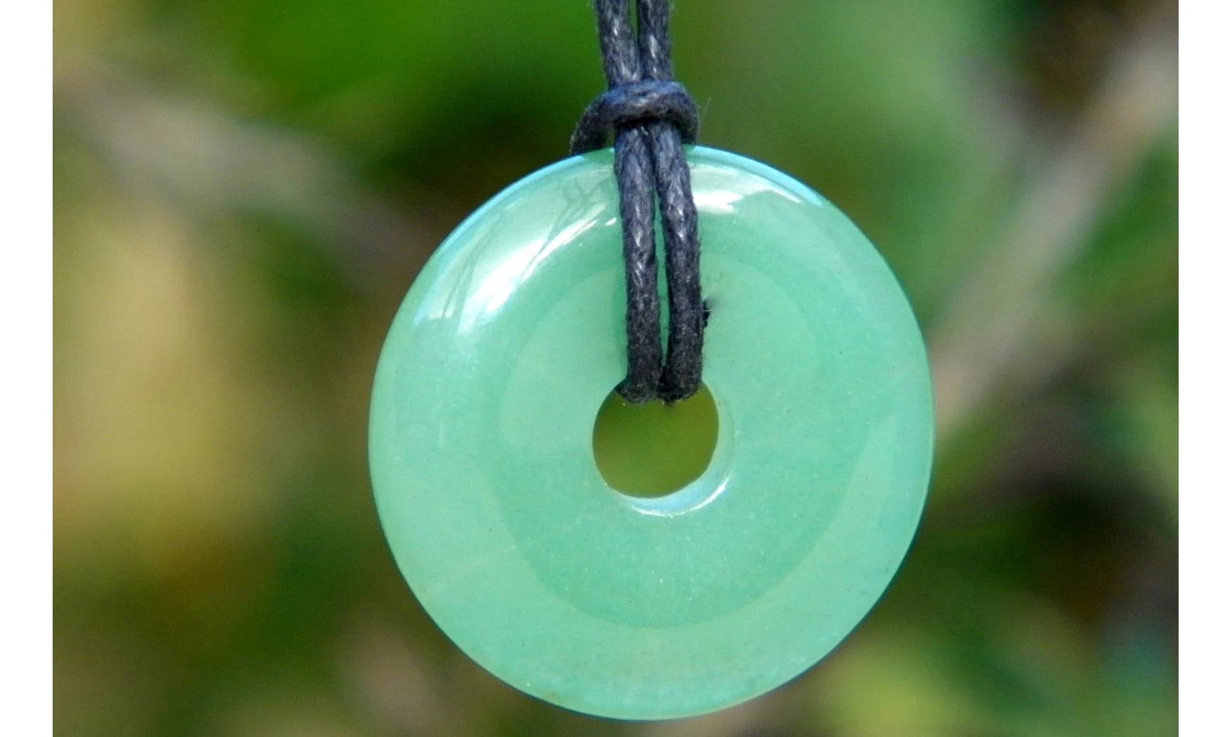 Aventurine Verte Donuts pierre pendentif