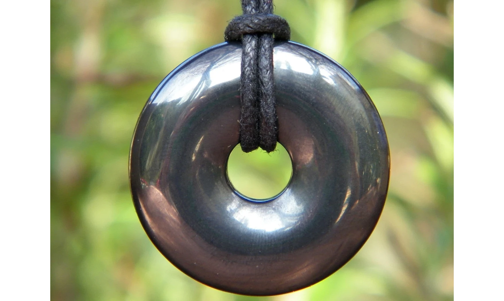 Hématite Donuts pierre pendentif