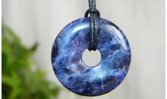 Sodalite Donuts pierre pendentif