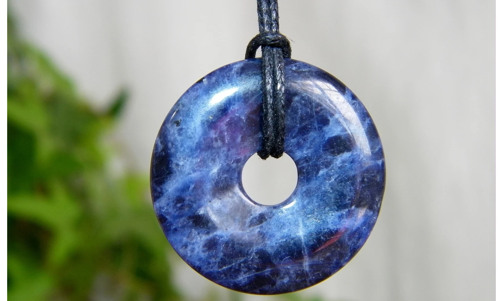 Sodalite Donuts pierre pendentif