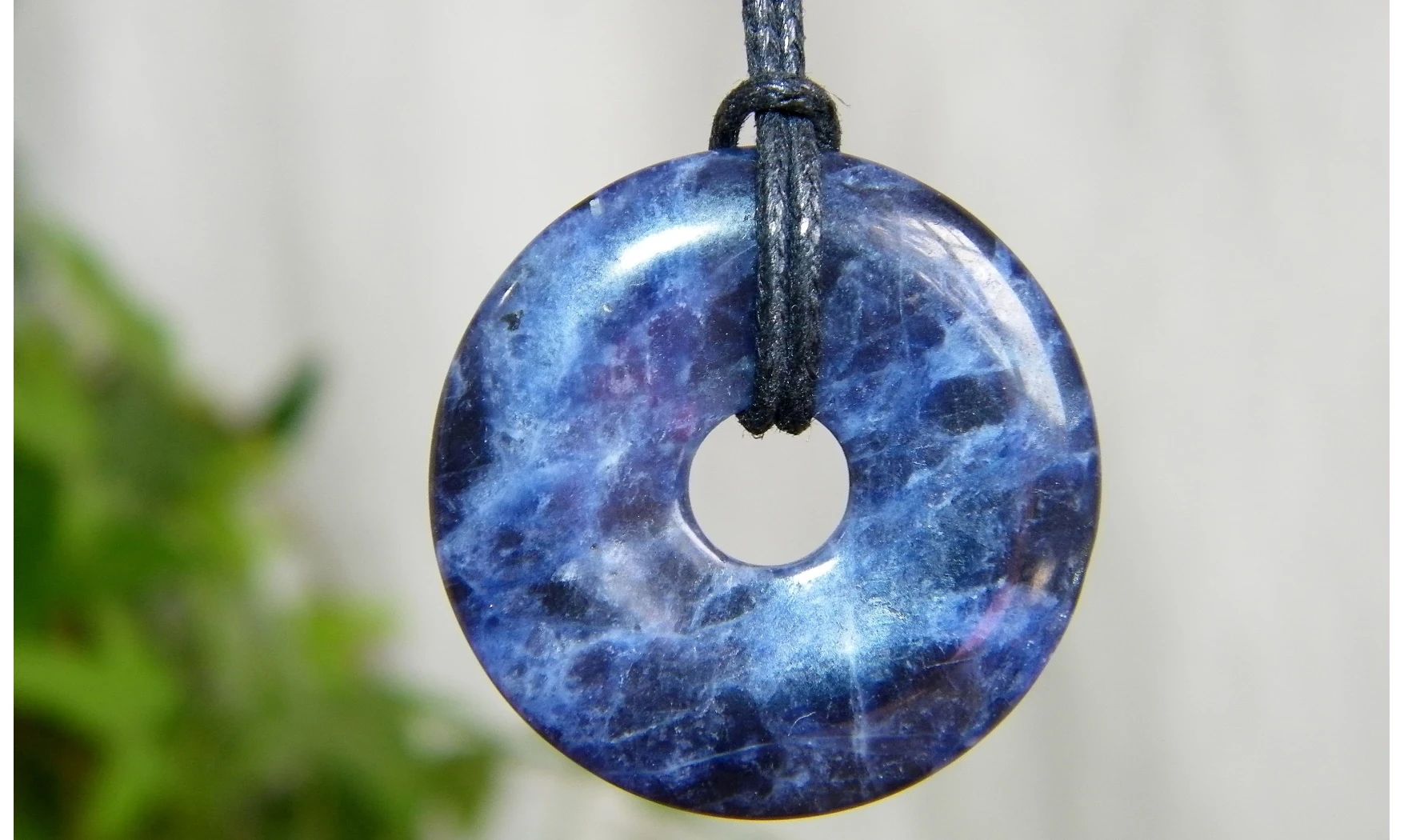 Sodalite Donuts pierre pendentif