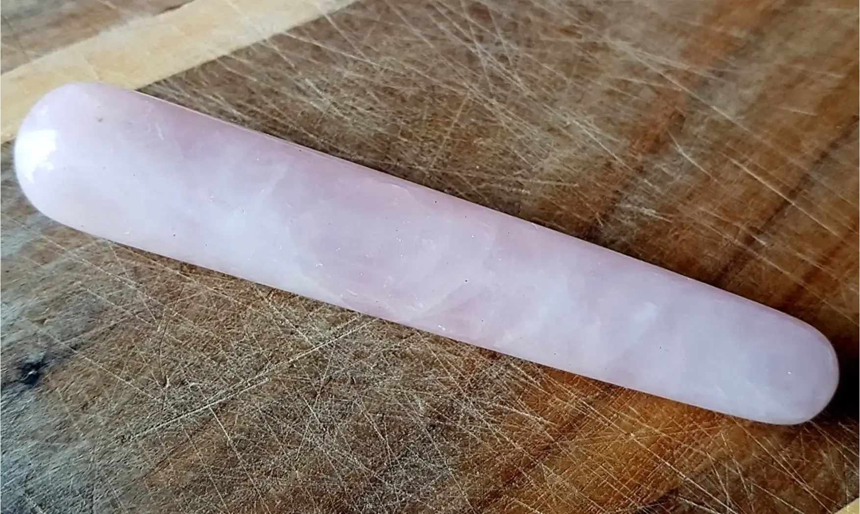 Quartz Rose Bâton Massage pierre