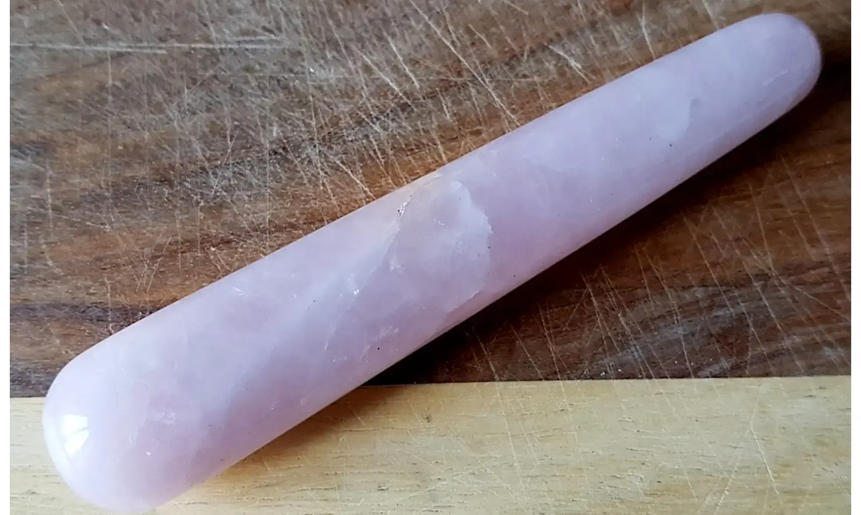 Quartz Rose Bâton Massage pierre