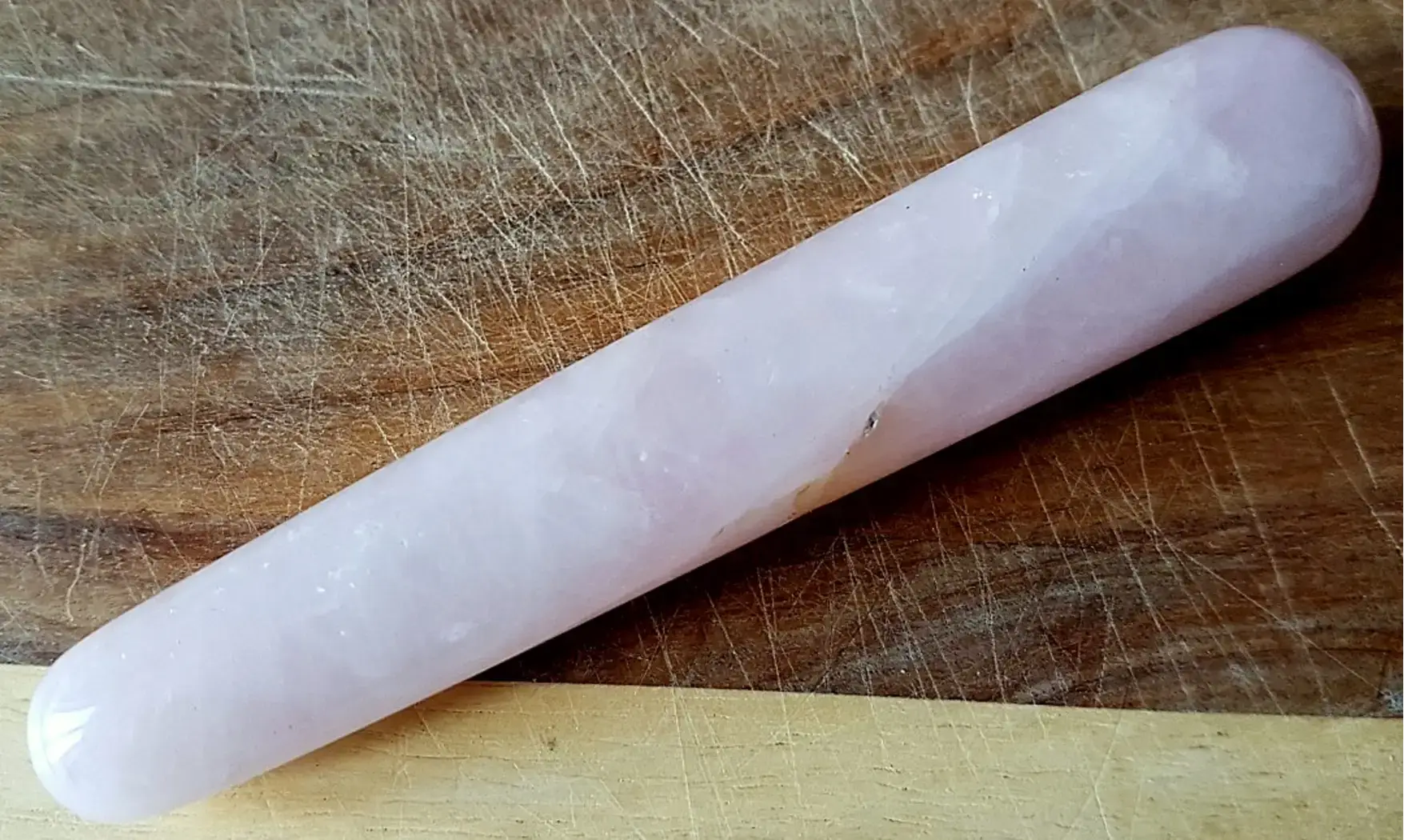 Quartz Rose Bâton Massage pierre
