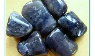 Iolite (Cordierite) large tumbled stone