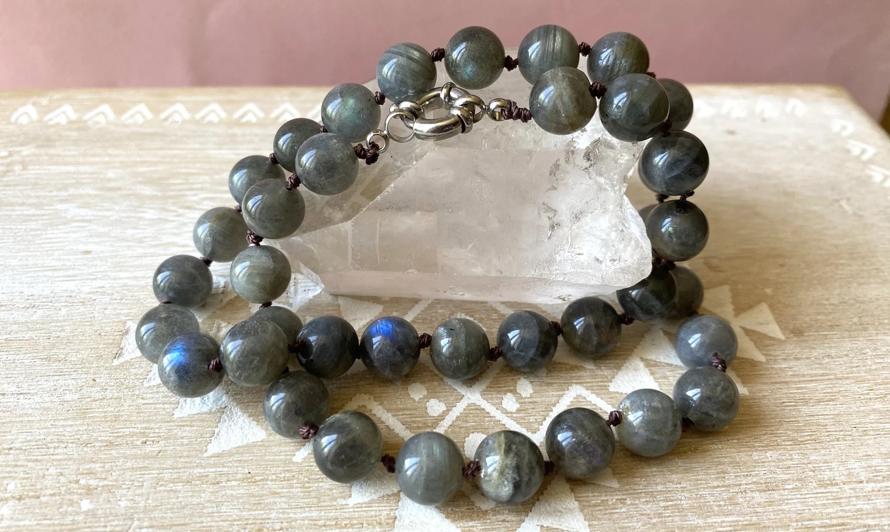 Labradorite Round beads Necklace