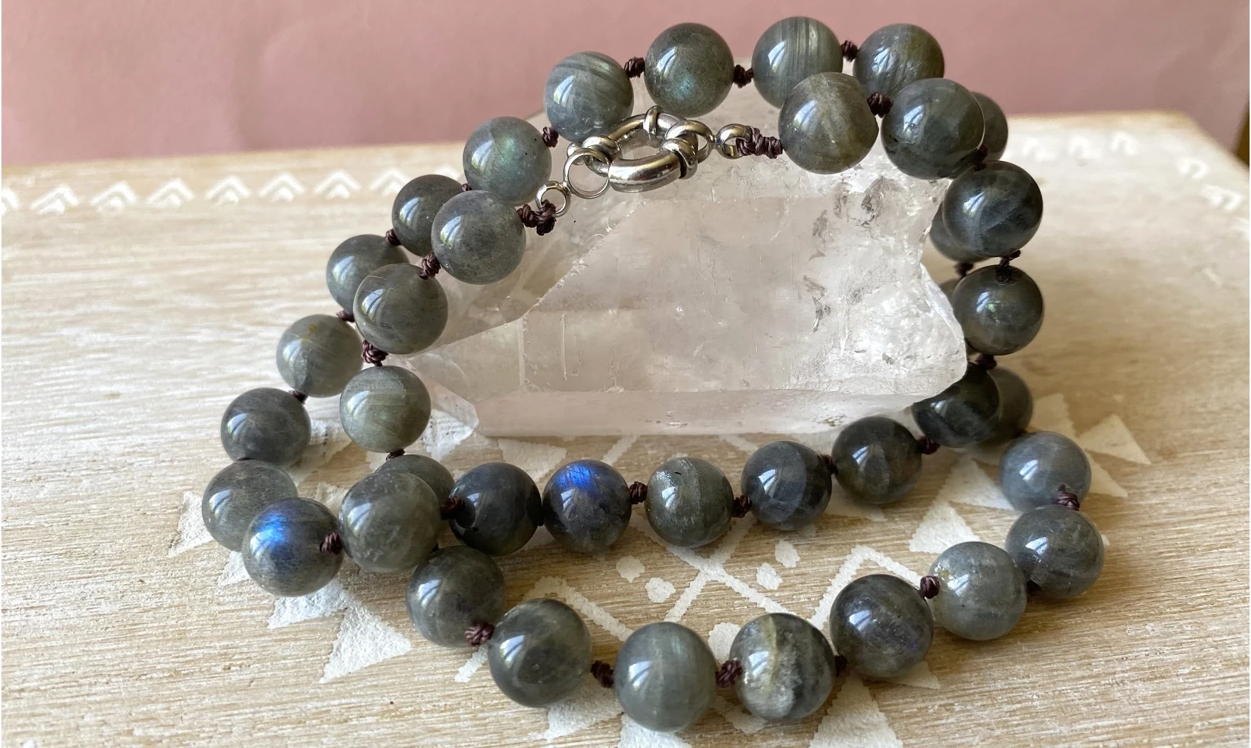 Labradorite Round beads Necklace