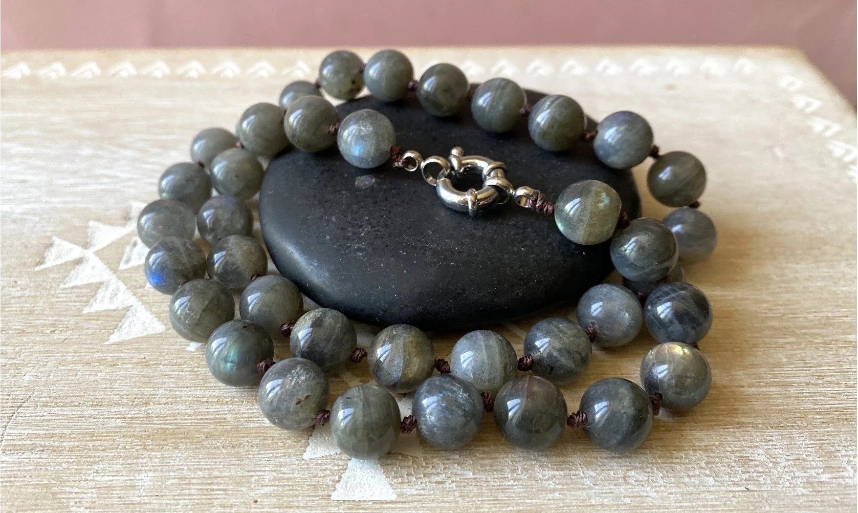 Labradorite Round beads Necklace