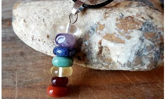 7 Chakras Pendentif 7 pierres