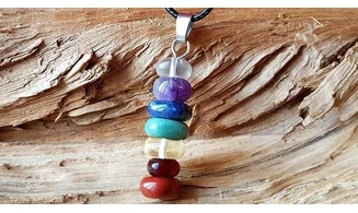 7 Chakras Pendentif 7 pierres