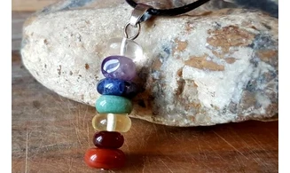 7 Chakras Pendentif 7 pierres