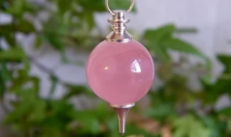 Quartz rose pierre pendule sphère