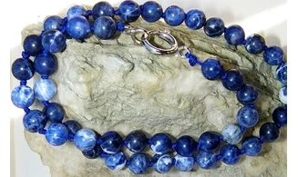 Sodalite pierres Boules collier
