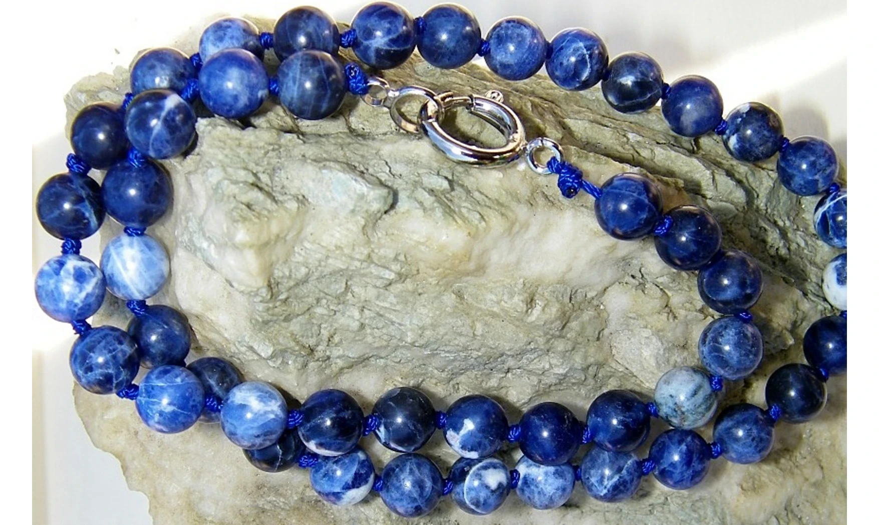 Sodalite pierres Boules collier
