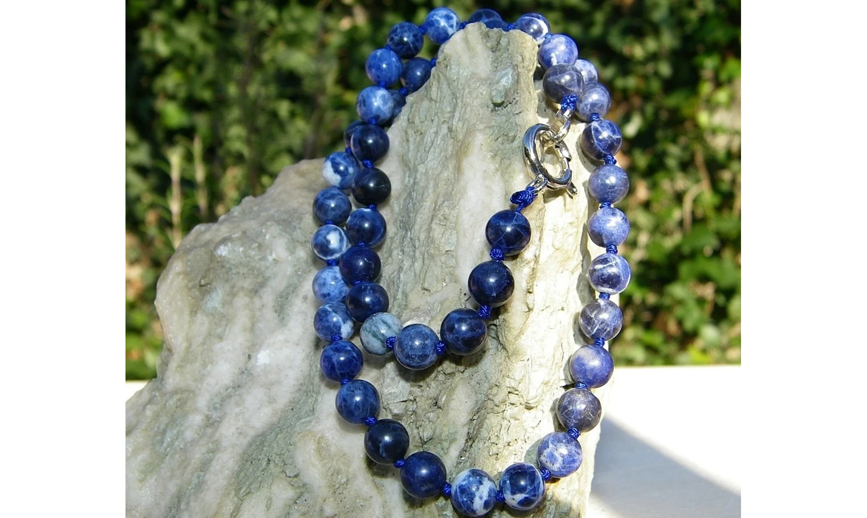 Sodalite pierres Boules collier