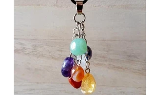 7 Chakras Pendentif 7 pierres