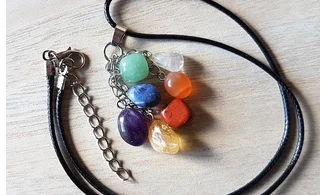 7 Chakras Pendentif 7 pierres