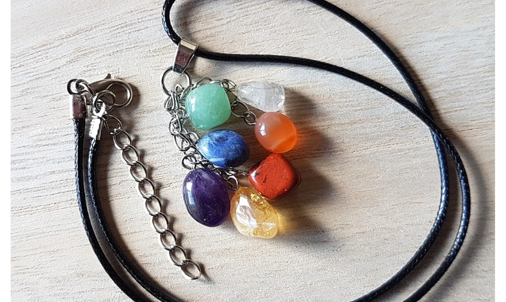 7 Chakras Pendentif 7 pierres