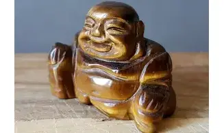 Tiger Eye Buddha Stone