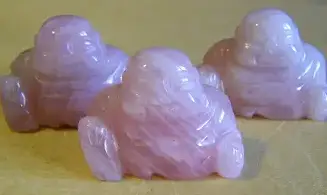 Rose quartz Buddha stone