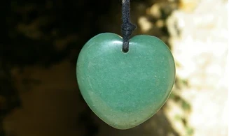 Aventurine verte Coeur pierre pendentif