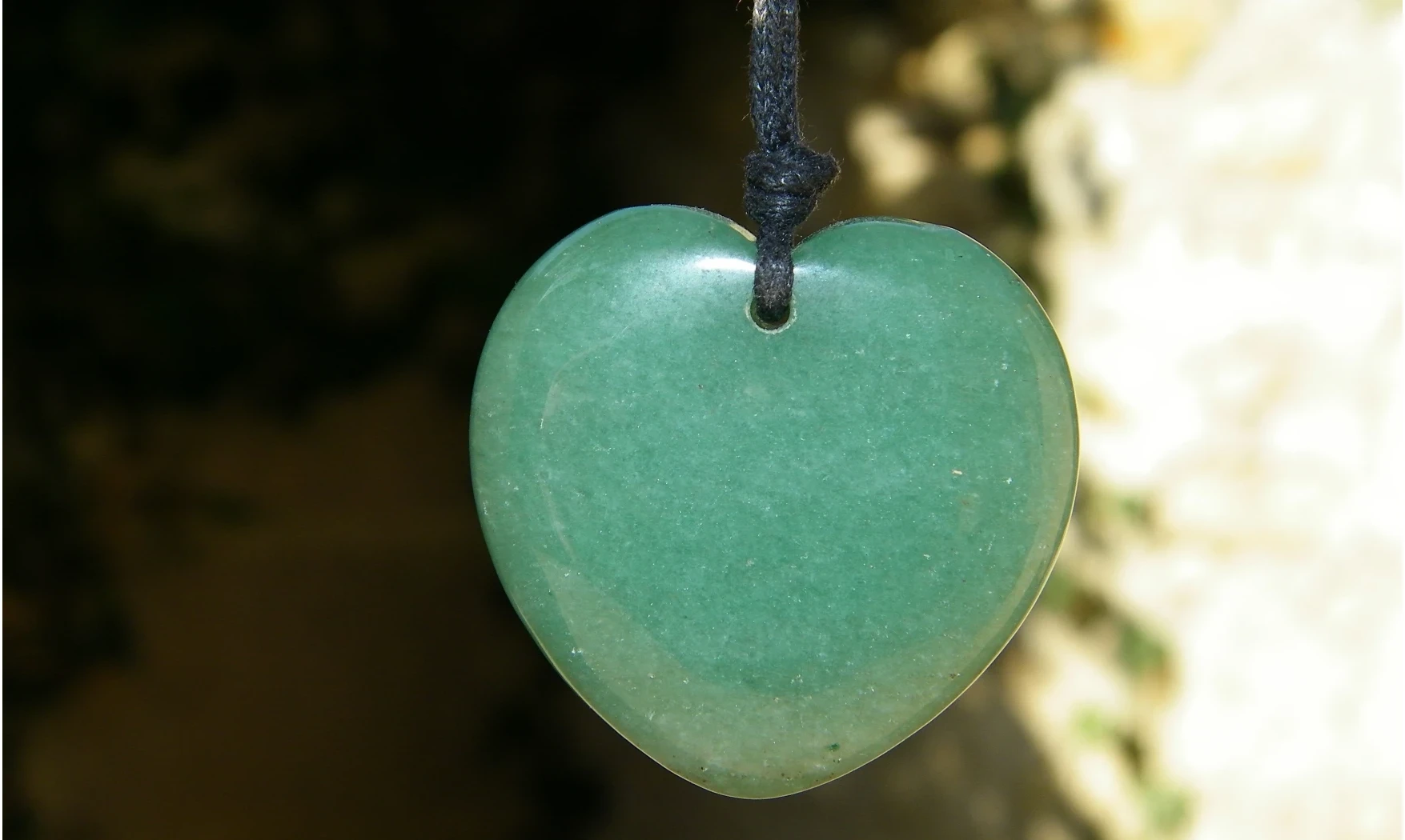 Aventurine verte Coeur pierre pendentif