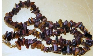 Red Tigereye Chips Necklace