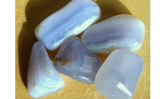 Blue Chalcedony Tumbled Stone