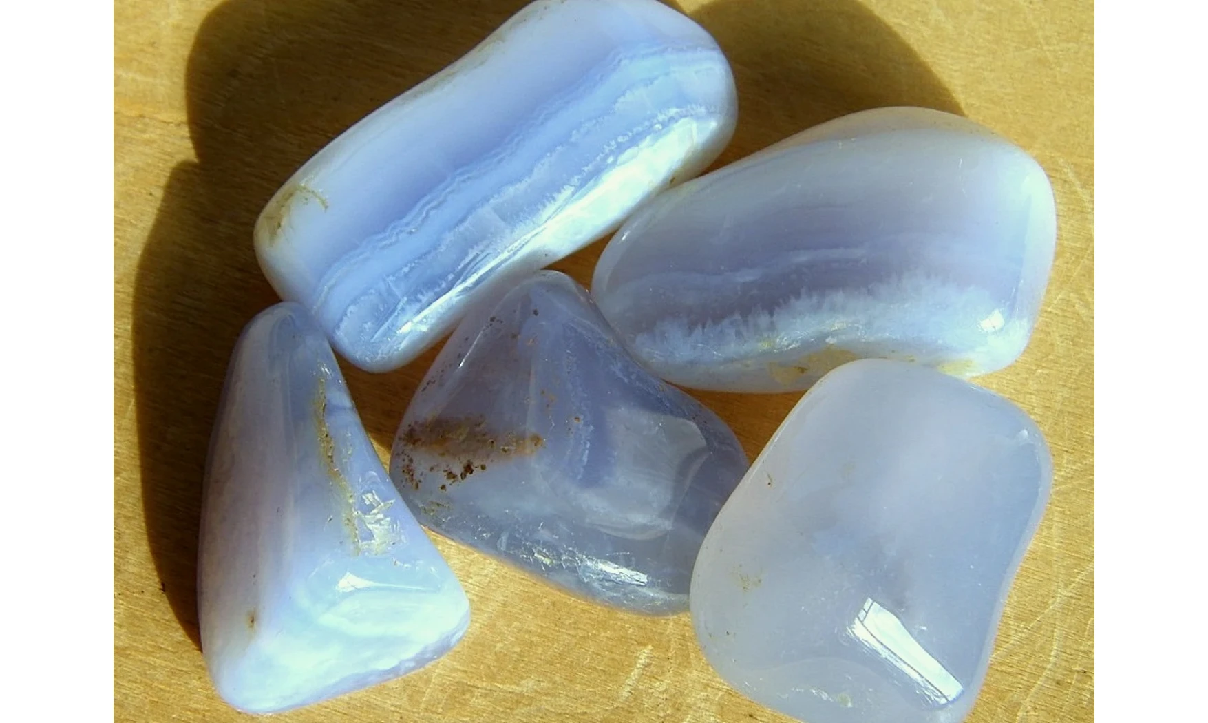 Blue Chalcedony Tumbled Stone