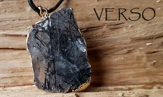 Cristal Tourmaline pierre pendentif