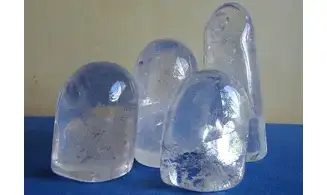 Cristal de roche Pierre Bloc poli