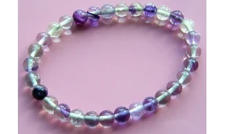 Fluorite Round beads bracelet