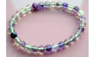 Fluorine multicolore pierres bracelet