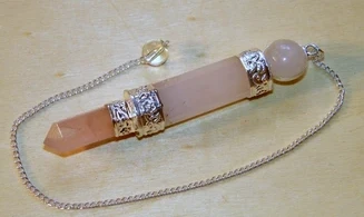Quartz rose pierre Pendule Pointe