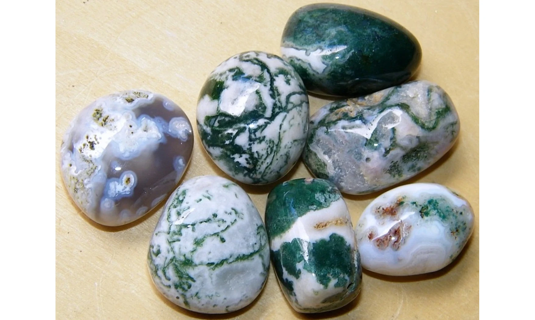 Agate Arbre pierre roulée