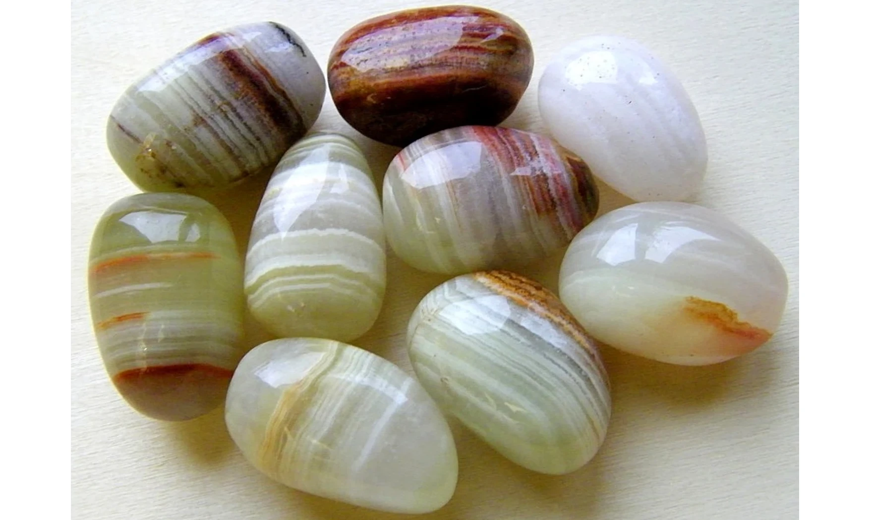 Aragonite pierre roulée