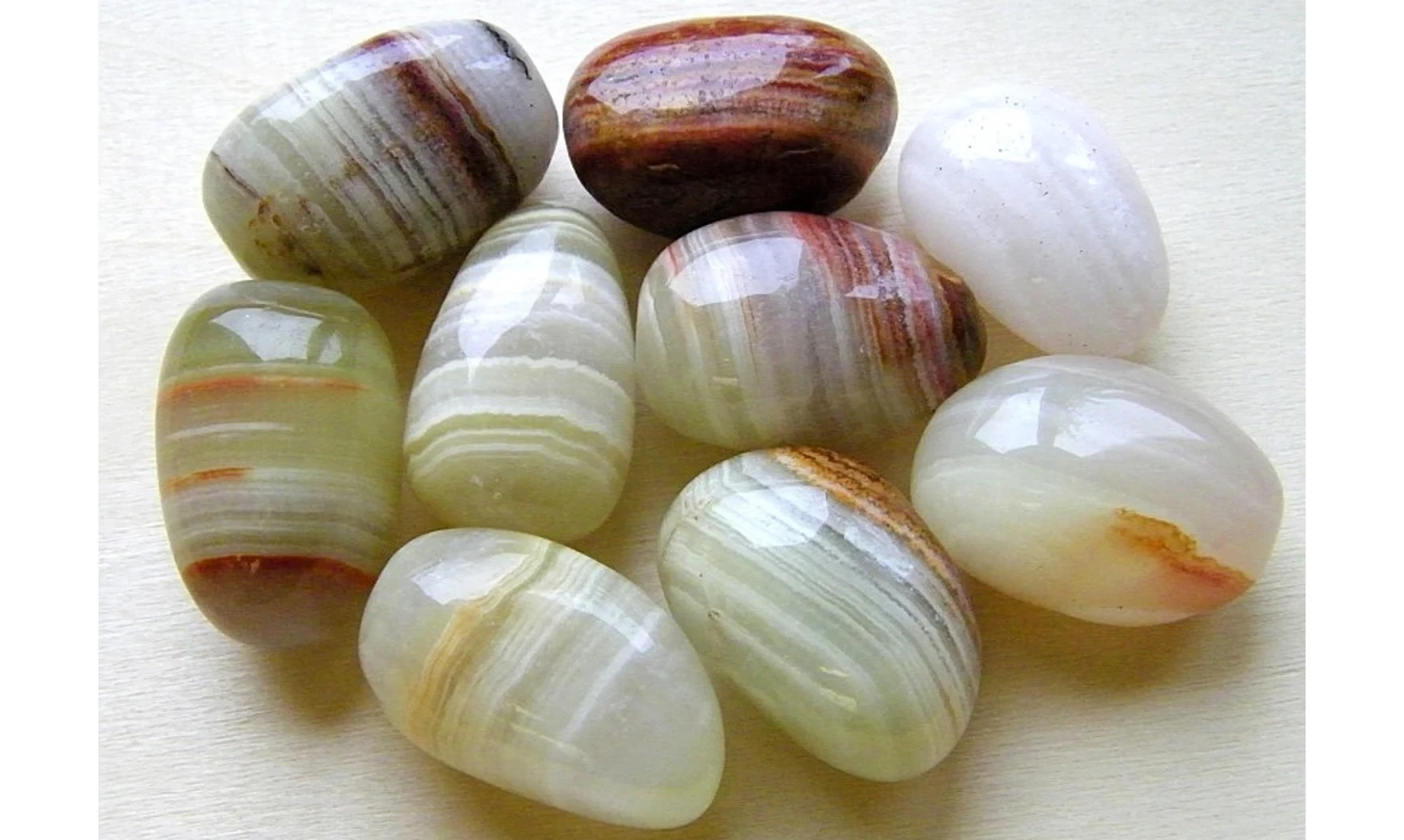 Aragonite pierre roulée