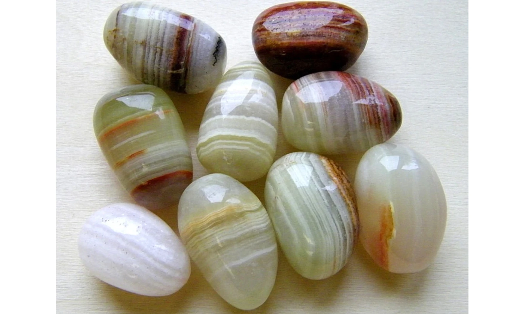 Aragonite pierre roulée