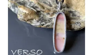 Pink Opal & 925 Silver plated