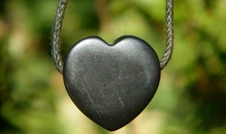 Onyx Heart pendant
