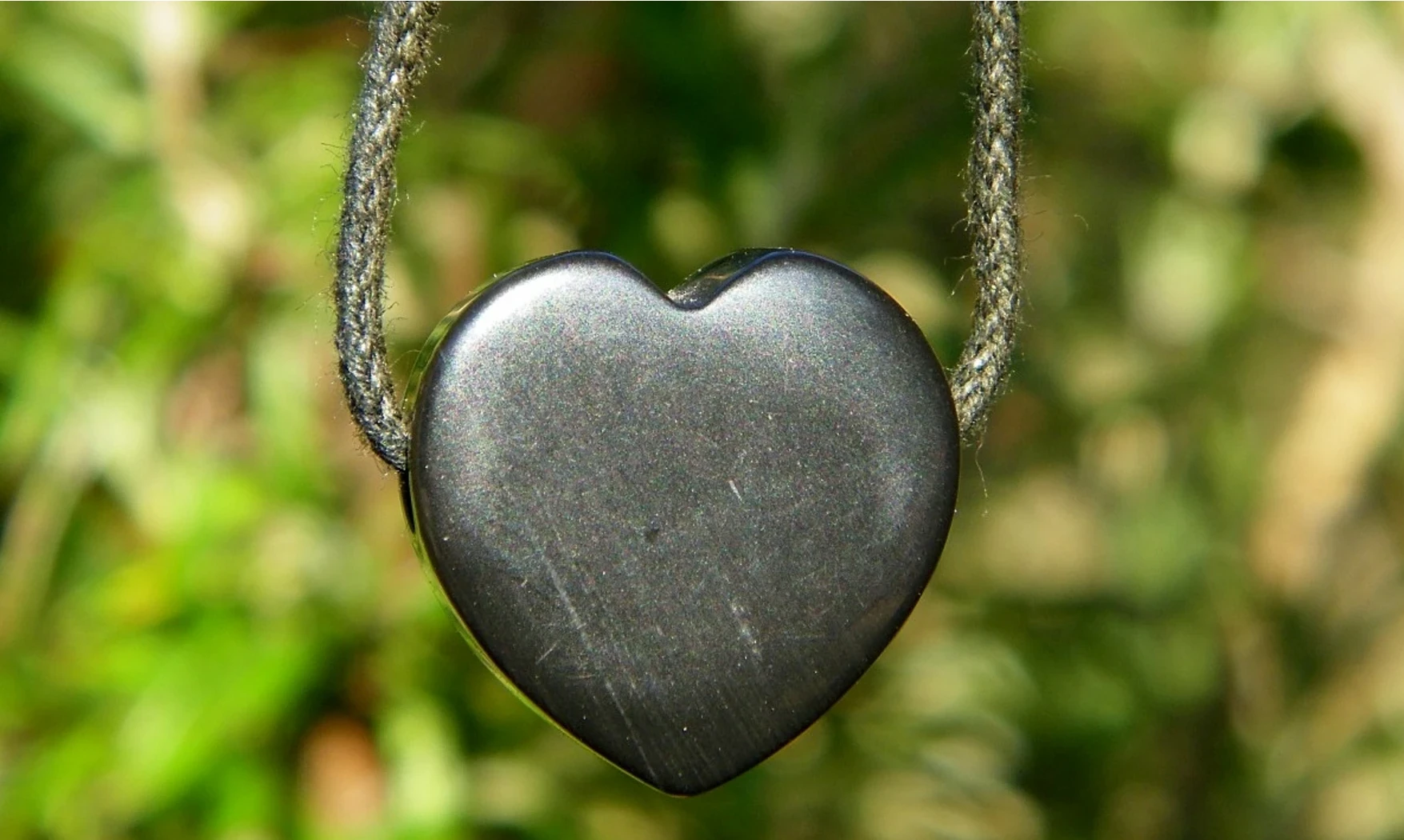 Coeur Onyx pierre pendentif