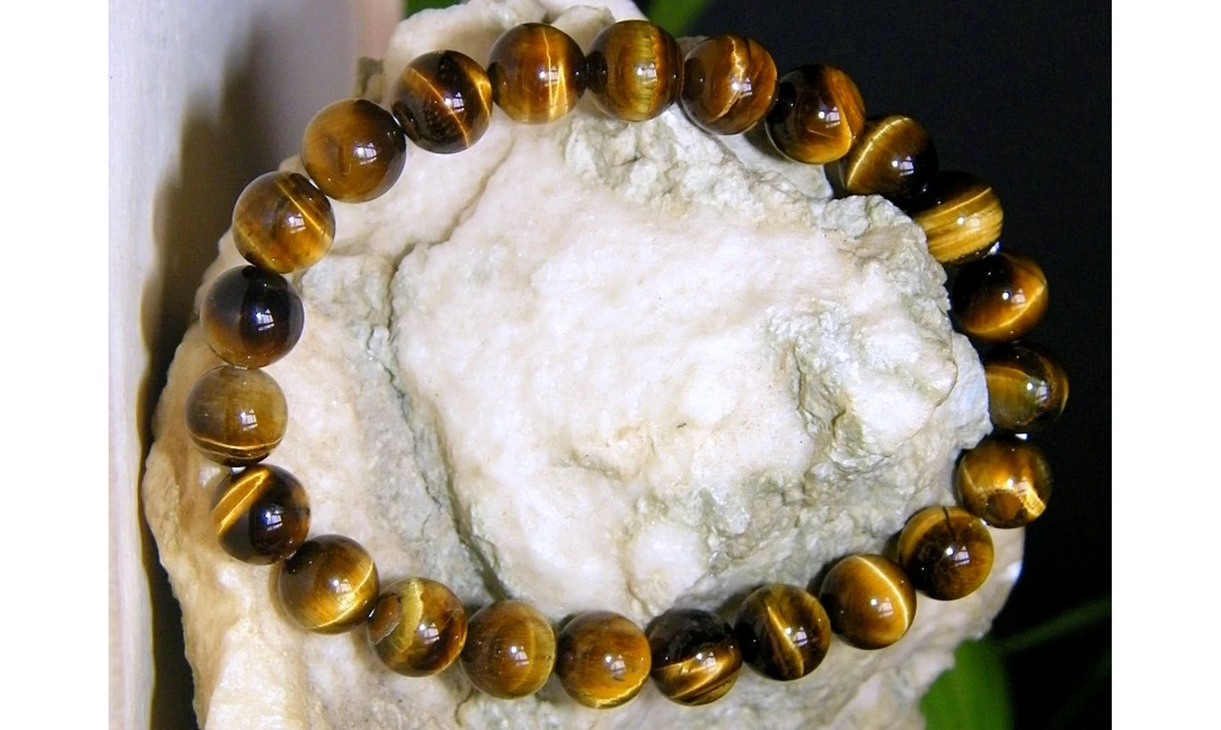 Oeil de Tigre pierres Boules bracelet