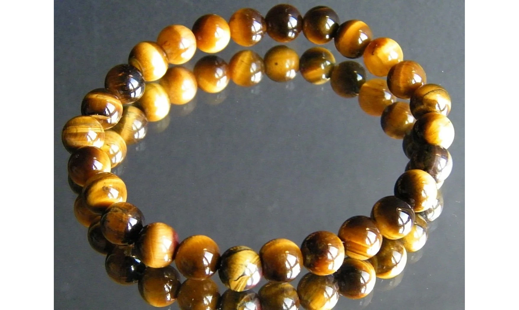 Oeil de Tigre pierres Boules bracelet