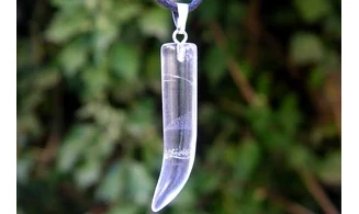 Cristal de roche Piment pierre pendentif